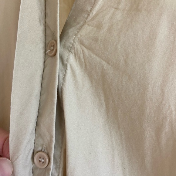 Zara Sleeveless Tie-Waist Maxi Dress in Beige - Picture 3 of 9